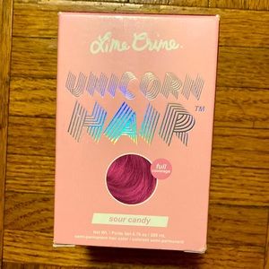 Lime Crime Unicorn Hair (sour candy) full coverage.